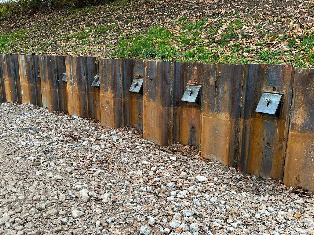 Slope Stabilisation, Dale End Sheet Piling
