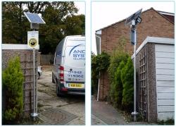 Anchor Post used for solar security light