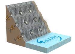 slope stabilisation using geosynthetics and vulcan earth anchors