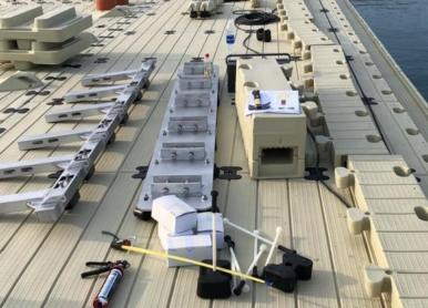 Floating Pontoon - Jumeirah Island - Dubai - Anchor Systems